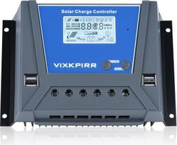 80 A saulės energijos įkrovimo reguliatorius 12 V, 24 V, 36 V, 48 V su „Bluetooth“, PWM 80 A saulės energijos įkrovimo reguliatorius su temperatūros jutikliu, LCD ekranu ir 4 USB prievadais, saulės energijos reguliatorius, skirtas 12 V, 24 V, 36 V, 48 V š