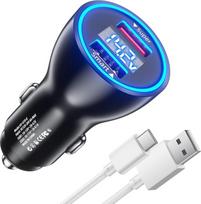 80 W USB įkroviklis su cigarečių degikliu, skirtas „OnePlus 13“, „13R“, „North“, „5“, „12R“ ir „Pad“ automobilių aksesuarams, su 1 m ilgio 8 A USB-C kabeliu, skirtas greitam įkrovimui – „Ultra Charge“ ir „Quick Charge“ automobilių įkroviklis, skirtas „One
