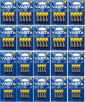 80 „Varta Superlife“ cinko-anglies baterijų (40 vnt. AA „Mignon“ + 40 vnt. AAA „Micro“) blisterinėje pakuotėje