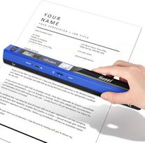 A4 rastrinis skeneris, USB rastrinis skeneris, rankinis skeneris, rankinis skeneris, skenuojantis 900 DPI A4 rastrinis dokumentų skeneris JPG/PDF formatu (juodos spalvos skeneris + 16GTF-Karte)