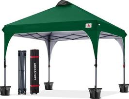ABCCANOPY išskleidžiamas pavėsinė su UV apsauga, miško žalios spalvos, 3 x 3 m