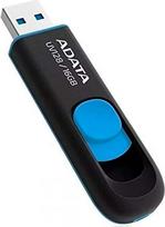ADATA UV128 16GB USB 3.1 atmintinė, juoda/mėlyna