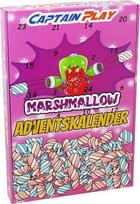 Advento kalendorius "Marshmallow 2025" - 24 atskirai supakuoti mini zefyriukai, mielas kalėdinis kalendorius CAPTAIN PLAY, pakuotė po 1 (1 x 96 g)