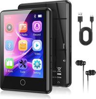 AGPTEK 64GB MP3 grotuvas su „Bluetooth 5.3“, 2,8 colio jutikliniu ekranu, 60 valandų veikimo trukmė
