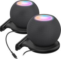 AHASTYLE "HomePod Mini" sieninis laikiklis ABS stovo laikiklis su kabelių valdymo priedais "Apple HomePod Mini" su varžtais, taupantis vietą virtuvėje, vonios kambaryje ir miegamajame (juodas_2 vnt.)