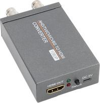 AHD, TVI, CVI keitiklis, „Full HD“ vaizdo signalo adapteris | BNC analoginės kameros jungtis į HDMI 720P, 1080P, 3MP, 4MP, 5MP, 8MP, skirta vaizdo stebėjimo sistemų (CCTV) DVR monitoriui, pilkos spalvos metalinis
