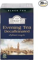 Ahmad Tea - vakarinė arbata be kofeino - juodoji arbata su bergamotėmis be kofeino - individualiai suvynioti, aromatingai uždaryti arbatos maišeliai su 4 g arbatos vienoje porcijoje - 20 arbatos maišelių su juostele