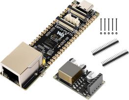 AI ESP32-P4 PoE ETH plėtros plokštė su PoE moduliu, sukurta ESP32-P4 pagrindu, su integruotais CSI, DSI, USB 2.0 OTG, ETH, garsiakalbio jungtimi ir kt. Palaiko AI balso sąveiką, PoE ir USB Type-C maitinimą