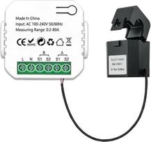 AIRUIXI saulės kolektorius Intelligenter Energiezähler Solar-PV-System Stromproduktion Verbrauch Bidirektionaler Überwachungszähler APP-Steuerung CT(2vnt. 1CT)