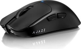 AJAZZ AJ200NLMC Belaidė žaidimų pelė su trimis veikimo režimais (2,4 GHz / „Bluetooth“ / laidinis) AI balso valdymas, PAW3311 jutiklis, 24 000 DPI, 1 000 Hz, 500 mAh, tvarkyklė internete, ergonomiškas korpusas, juoda