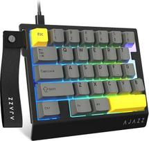AJAZZ AK029 laidinė 29 klavišų vienos rankos RGB žaidimų klaviatūra – juoda