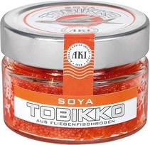 AKI „Trend“ ikrai, skirti musėms žvejoti, sojos skonio „Tobbiko“, apelsinų spalvos