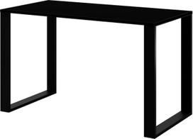 AKKE valgomojo stalas, stačiakampio formos, „loft“ stiliaus, su metalinėmis kojomis; virtuvės stalas, svetainės stalas, 18 mm, 120 x 60 cm