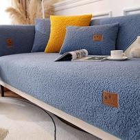 Aksominis sofos užvalkalas, kampinė L formos sofa, 1, 2, 3, 4 vietų, sofos užvalkalas, sofos antklodė, aksominiai sofos užvalkalai, neslystantis sofos užvalkalas (Spalva: #14, dydis: 90x180 cm)