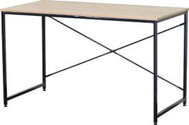 AKTIVE Max Home 18441 Rašomasis stalas 120 x 60 x 70 cm, medinis stalviršis, juodas plieninis rėmas, biuro ir studijos stalas, pramoninio stiliaus, tvirtas ir stabilus kompiuterinis stalas