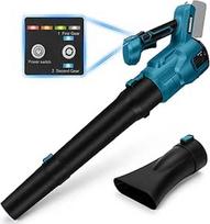 Akumuliatorinis lapų pūstuvas "Makita" 18 V, 100 m/s elektrinis lapų pūstuvas, bešepetėlinis variklis, 3 greičiai, rankinis lapų pūstuvas sodui, lapams, sniegui (be akumuliatoriaus)