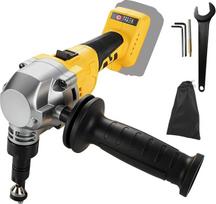 Akumuliatorinis skardos nupjaustytuvas, suderinamas su „Dewalt“ 18/20 V, 2200 aps/min, 800 W bešepetės metalinėmis žirklėmis, 360° besisukanti pjovimo galvutė, 3 nustatymo lygiai nerūdijančio plieno ir aliuminio pjovimui (be akumuliatoriaus)