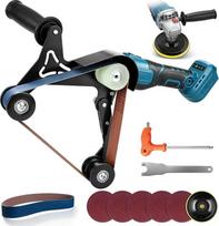 Akumuliatorinis vamzdinis juostinis šlifuoklis, suderinamas su „Makita“ 18 V, 1200 W bešepetės varikliu