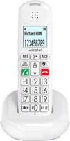 ALCATEL XL685 – „DECT“ technologijos belaidis stacionarusis telefonas vyresnio amžiaus žmonėms, XL formato – aiškiai matomas grafinis ekranas – dideli mygtukai – garso stiprinimas – laisvų rankų funkcija – skambučių blokavimas – baltos spalvos