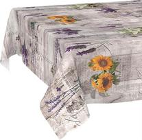 Aliejinė staltiesė Plaunama vaškinė staltiesė Lengva priežiūra Vandeniui atsparus Lotus efektas Sodo staltiesė Provanso 220 x 140 cm Nupjautas kraštas