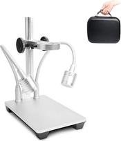 Aliuminio lydinio stovas, skirtas skaitmeninei USB/WiFi/LCD mikroskopo kamerai, „Cainda“ universalus metalinis stovo laikiklis