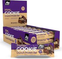 ALL STARS Protein Cookie Crunch Bar 18 x 50 g Brownie - skanūs batonėliai su 12,5 baltymo, mažai cukraus ir sausainiais, puikūs užkandžiai treniruotėms