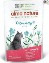 almo nature Functional Urinary Help - drėgnas ėdalas suaugusioms katėms su lašiša - šlapimo takų veiklai palaikyti - 70 g, pakuotė po 30 vnt.