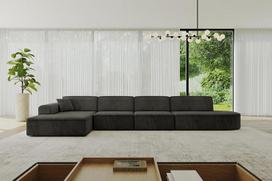 ALTDECOR IREA-L3-v3-403x165x76 cm kampinė L formos kampinė sofa lova Kampinė sofa Kampinė sofa Gyvenamasis kraštovaizdis Sofa juoda
