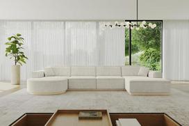 ALTDECOR „Arrio-U2-U2“ kampinė sofa, U formos sofa-lova, kampinė sofa, L formos svetainės komplektas, sofa-lova 388 x 171 x 83 cm, šviesiai pilka | Kampinė sofa-lova, kampinė sofa, svetainės komplektas, sofa-lova
