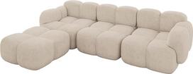 ALTDECOR „Miko-L2“ L formos kampinė sofa, 302 x 205 x 75 cm, smėlio spalvos | Kampinė sofa-lova, kampinis sofos komplektas, svetainės sofa