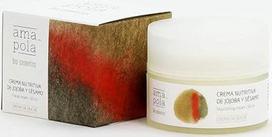 AMAPOLA BIOCOSMETICS Maitinamasis veido kremas su jojobos ir sezamo aliejumi – intensyvus drėkinimas ir maitinimas normalios bei sausos odos priežiūrai – natūralūs ir veganiški ingredientai [50 ml]