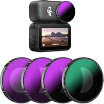 AMAZEAR ND filtrų rinkinys DJI Osmo Nano priedams, CPL / ND8 / ND16 / ND32 objektyvų filtrų rinkinys, 4 pakuotės optinio stiklo HD, atsparus alyvai, lengvai naudojamas, aliuminio lydinio rėmelis