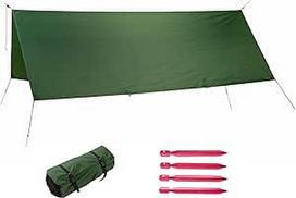 AMAZONAS Itin lengvas keliautojo tentas XXL Apsauga nuo oro sąlygų Vandeniui atsparus 400 x 300 cm 980 g Pakuotės dydis 30,5 x 12 cm Žalias