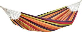 AMAZONAS Klassische Hängematte Lambada Tropical handgefertigt in Brasilien 210cm x 140cm bis 150 kg buntgestreift
