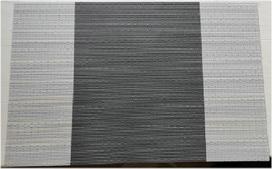 AMDXD „Elegant Square“ stalo servetėlių rinkinys (2 vnt.), 70 % vinilo ir 30 % poliesterio, stačiakampės, vandeniui atsparios, skalbiamos, Kalėdų stiliaus, pilkos ir smėlio spalvos, skirtos valgomojo stalui, 45 x 30 cm