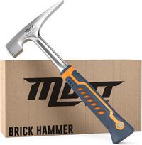 AMERICAN MUTT TOOLS mūrininko plaktukas – 20 oz mūrininko plaktukas su ergonomine rankena – akmens plaktukas, mūrininko plaktukas, blokų plaktukas, plytų įrankiai, akmens plaktukas, skalūnų plaktukas, plytų mūrininko plaktukas