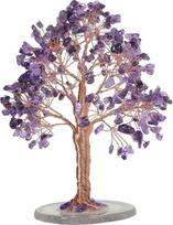 Ametisto kristalinis „Gyvybės medis“ su agato plokštelės pagrindu | Dekoratyvinis kristalinis bonsai „Pinigų medis“, skirtas turtui ir laimei – Feng Shui čakrų balansavimo akmeninis medis, skirtas namų interjerui