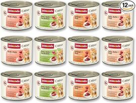 animonda Carny Kitten Variation for Cats (12 x 200 g), drėgnas maistas augantiems kačiukams, kačių ėdalas be grūdų ir cukraus, drėgnas kačių ėdalas su 100% šviežiais ingredientais