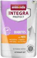 animonda INTEGRA PROTECT Šlapias diabetinis kačių maistas su kalakutiena (24 x 85 g), veterinarijos gydytojo rekomenduojamas cukriniam diabetui gydyti, visavertis dietinis ėdalas, sukurtas su veterinarijos gydytoju, skirtas suaugusioms katėms