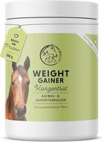 Annimally Weight Gainer Powder Horse - statybiniai maisto milteliai su sojų baltymais, kanapių aliejumi, ožragėmis, liucerna ir pipirmėtėmis - statybinis maistas svoriui ir raumenims auginti bei apetitui skatinti