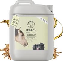 Annimally Premium Linseed Oil Horses 5 l kanistras arkliams ir šunims - šalto spaudimo linų sėmenų aliejus, kuriame gausu omega 3 riebalų rūgščių, kaip pašarų priedas