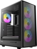 ANTEC „Performance P6 Neo ARGB“ ATX „Midi Tower“ kompiuterio korpusas – didelio oro srauto žaidimų kompiuterio korpusas su grūdintu stiklu, juodos spalvos