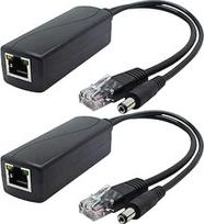ANVISION 2 pakuotės Gigabit PoE skirstytuvas, 48 V - 12 V 2A Ethernet adapteris, skirtas CCTV kameroms, prieigos taškams, Voip ir kt., AV-PS12-G