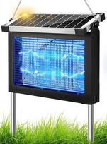 Anysun elektrinis vabzdžių naikintuvas, saulės uodų lempa, įkraunama USB, 4500 V elektrinė musių gaudyklė, atspari vandeniui, skirta uodams, kandims, musėms, skirta terasai, namams, kiemui, sodui, stovyklavietei
