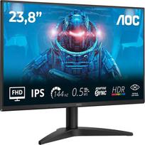 AOC 24B36X – 24 colių „Full HD“ žaidimų monitorius, 0,5 ms reakcijos laikas, „Adaptyve Sync“, 144 Hz (1920 x 1080, HDMI 1.4, DisplayPort 1.4), juodos spalvos