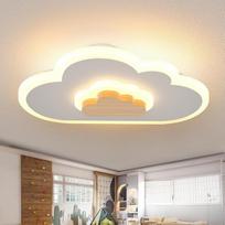 AOEH LED lubų šviestuvas Miegamojo vaikų kambario šviestuvas Lubų šviestuvas vaikams Debesys Lubų šviestuvas Mediena 50 W Nuolatinis užtemdymas su nuotolinio valdymo pulteliu su naktinio apšvietimo funkcija 80 cm