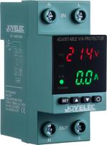 Apsauga nuo viršįtampio, reguliuojamas žemės įtampos lygis, stabilizatorius, 230 V kintamosios srovės, 63 A, 2P, automatinis grąžinimas, apsauga nuo viršįtampio, su šviesos diodu ir įtampos rodikliu