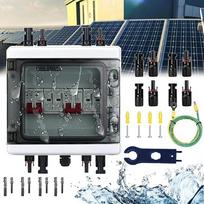 Apsauga nuo viršįtampių PV, 2 in 2 Out DC izoliatoriaus jungiklis Žaibo apsaugos grandinės pertraukiklis 2 eilutės 1000V DC 40A 20-40KA generatoriaus prijungimo dėžutė IP65 vandeniui atsparus saulės jungties langelis fotovoltaikai