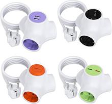 Apsauga nuo viršįtampių, keli lizdai su USB A ir jungikliu, TÜV/GS sertifikatas, 1,5 m ilgio prailginimo kabelis, 16 A/3680 W, 4 vnt. - saugus ir praktiškas sprendimas biurui, namams