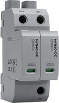 Apsaugos nuo viršįtampių įrenginys PV DC 1000 V, 2P, 20 kA–40 kA, T2 tipo SPD, montuojamas ant DIN bėgelio, skirtas apsaugai nuo žaibo ir fotovoltinėms sistemoms
